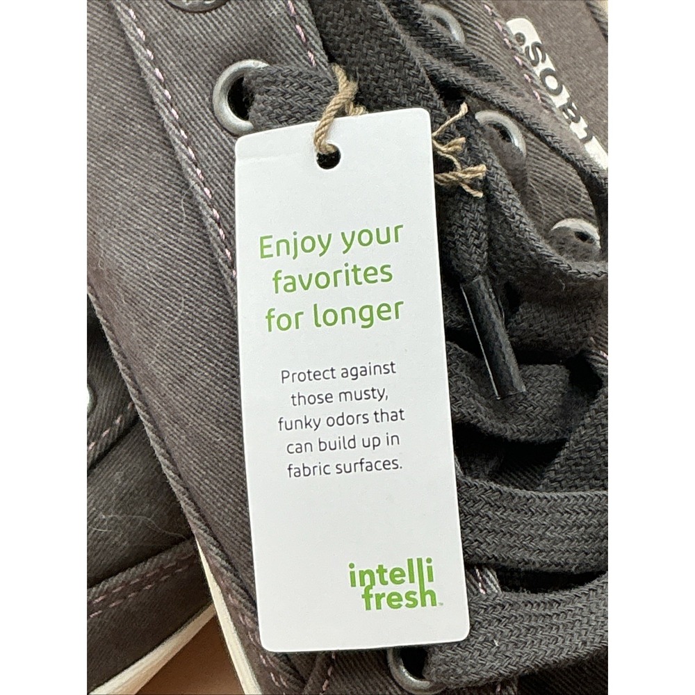 NWT Taos Moc Star 2 Graphite Distressed Canvas Lace-Up Sneakers Women's 8.5 - Picture 11 of 11